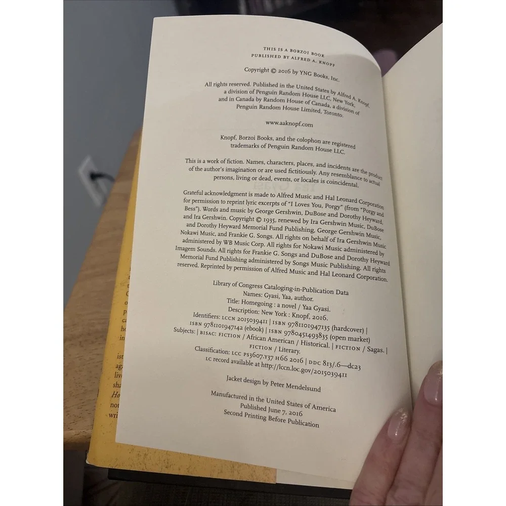 Homegoing: A novel - Hardcover By Gyasi, Yaa -‎ GOOD